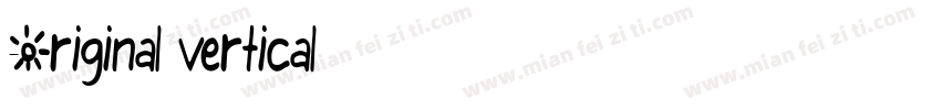 Original vertical字体转换
